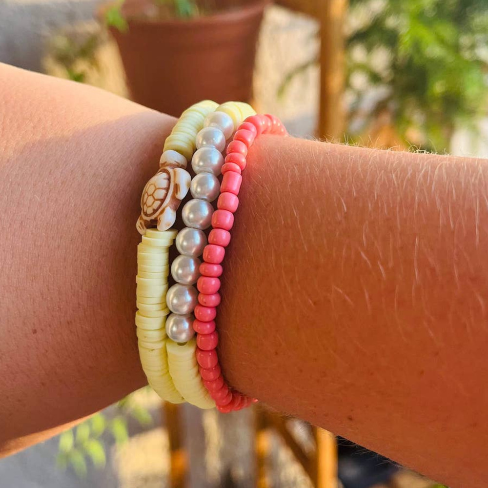 Beachy Tropical Turtle Bracelets